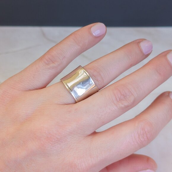 Silpada Sterling Cigar-Band Ring — Size 6 (wide fit) - Picture 8 of 8